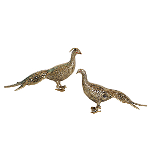 Статуэтка бронзовая пара Павлины Bronze Birds