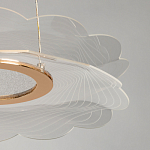 Люстра с прозрачным волнистым плафоном в форме цветка Ethereal Bloom варинант исполнения - 10 | Loft Concept в Липецке