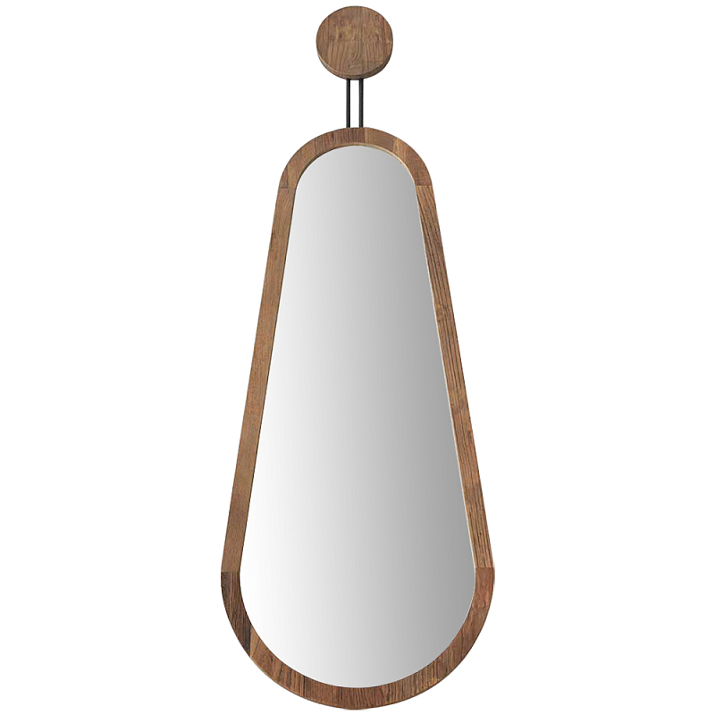 Зеркало в деревянной раме Pear Wooden Mirror Коричневый Черный Зеркало в деревянной раме Pear Wooden Mirror Коричневый Черный в Липецке | Loft Concept