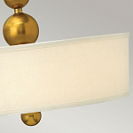 Люстра подвесная с белым тканевым цилиндрическим абажуром и декоративными шарами Hinkley варинант исполнения - 11 | Loft Concept в Липецке