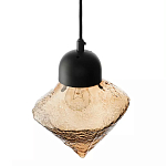 Подвесной светильник с янтарным рельефным плафоном Lamp with Frozen Glass Effect варинант исполнения - 3 | Loft Concept в Липецке