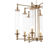 Люстра с 8-ю прозрачными цилиндрическими плафонами Jeanette варинант исполнения - 9 | Loft Concept в Липецке