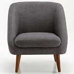 Кресло серое Pauley Grey Armchair варинант исполнения - 3 | Loft Concept в Липецке