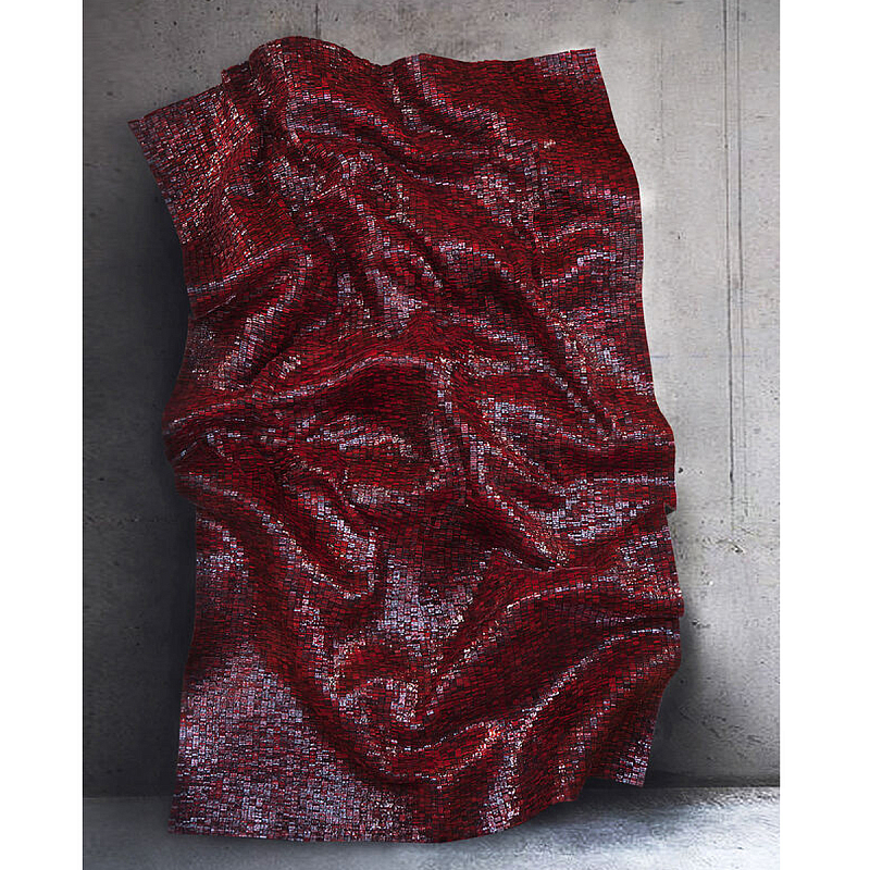 Панно «Red Flow» Бордовый в Липецке | Loft Concept 