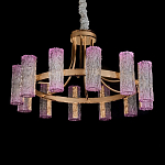 Люстра круглая с текстурными цилиндрическими плафонами Glimpse варинант исполнения - 2 | Loft Concept в Липецке