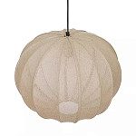 Подвесной светильник с бежевым тканевым абажуром Modern Textured Table Lamp варинант исполнения - 3 | Loft Concept в Липецке