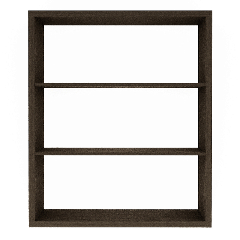 Полка-модуль для книг Primo длина 110 Темный дуб Древесина Черный в Липецке | Loft Concept 