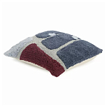 Чехол на подушку с рисунком серо-синего цвета Elan Textured варинант исполнения - 1 | Loft Concept в Липецке