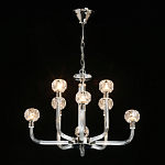 Люстра с 8-ю лампами и гранеными стеклянными плафонами Prism Gala варинант исполнения - 3 | Loft Concept в Липецке