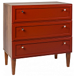 Комод красный из массива бука с 3-мя ящиками Wenge Light варинант исполнения - 1 | Loft Concept в Липецке