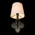 Бра с белым текстильным абажуром и фигурным основанием с зеркальной вставкой Vitorino варинант исполнения - 17 | Loft Concept в Липецке