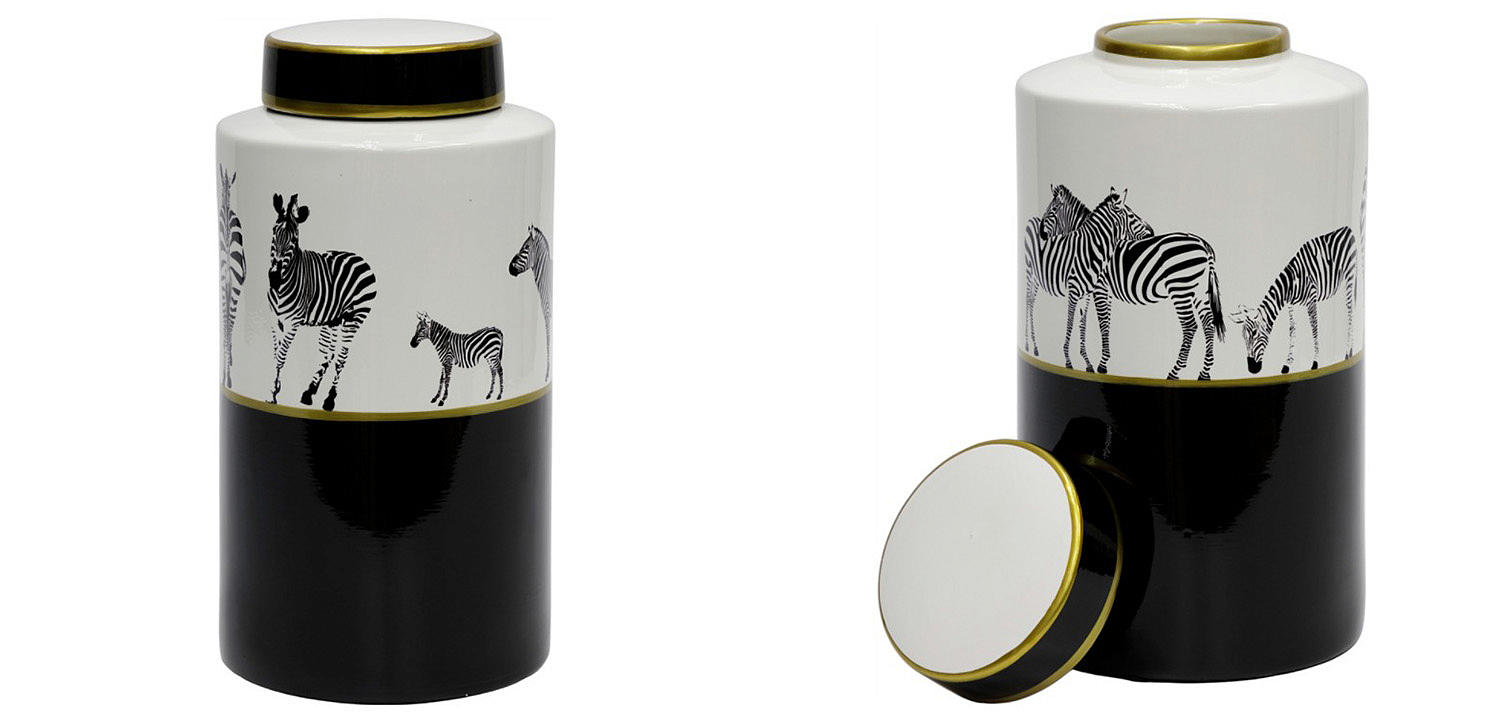Ваза Zebra Vase white and black 32 Ваза Zebra Vase white and black 32 - Loft-Concept в Липецке