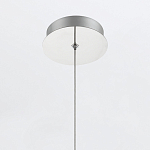 Подвесной светильник хромированного цвета с прозрачным цилиндрическим стеклянным плафоном Eurofase варинант исполнения - 7 | Loft Concept в Липецке