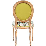 Стул из массива бука бежевый с изображением птиц в саду Beige Green Chinoiserie Blue Bird Chair варинант исполнения - 2 | Loft Concept в Липецке