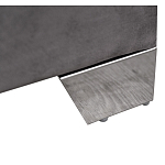 Кровать двуспальная серая с высоким мягким изголовьем Heart of the Bedroom варинант исполнения - 3 | Loft Concept в Липецке