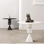 Дизайнерский журнальный стол белый в форме геометрических фигур Cydogic варинант исполнения - 3 | Loft Concept в Липецке