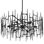 Люстра черная остроконечной формы Black Satin варинант исполнения - 4 | Loft Concept в Липецке