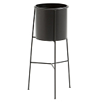 Кашпо из металла Elevated Planters черное варинант исполнения - 1 | Loft Concept в Липецке