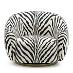 Кресло Bear с принтом Зебра варинант исполнения - 2 | Loft Concept в Липецке