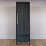 Узкий Шкаф Primo с 2 выдвижными ящиками Черный дуб варинант исполнения - 2 | Loft Concept в Липецке