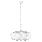 Подвесной светильник с белым фигурным абажуром и мягкими волнистыми краями Cloud Motion  варинант исполнения - 11 | Loft Concept в Липецке