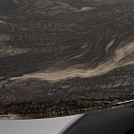 Стол журнальный овальный с столешницей из искусственного мрамора Alonso Gloss варинант исполнения - 3 | Loft Concept в Липецке