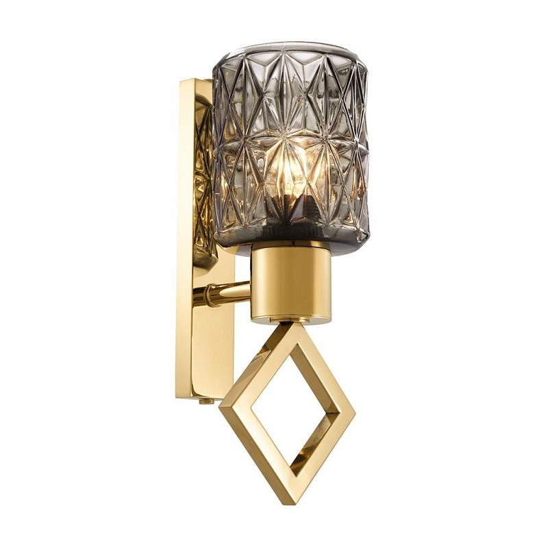 Бра Eichholtz Wall Lamp Touch Золотой Дымчатый (Smoke) в Липецке | Loft Concept 