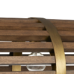 Люстра линейная полукруглой формы Wooden Horseshoe варинант исполнения - 1 | Loft Concept в Липецке