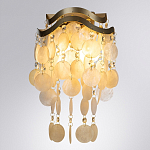 Бра с белыми перламутровыми подвесками и золотистыми волнистыми элементами SHELL варинант исполнения - 1 | Loft Concept в Липецке
