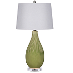 Настольная лампа зеленая грушевидной формы Rich Green Glaze варинант исполнения - 3 | Loft Concept в Липецке