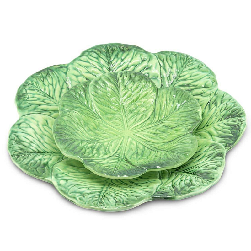 Тарелка Abhika PLATE LEAF CABBAGE Green Зеленый Тарелка Abhika PLATE LEAF CABBAGE Green Зеленый в Липецке | Loft Concept