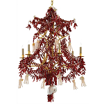 Люстра с декором в виде кораллов и ракушек Corals and Shells Chandelier Red варинант исполнения - 3 | Loft Concept в Липецке