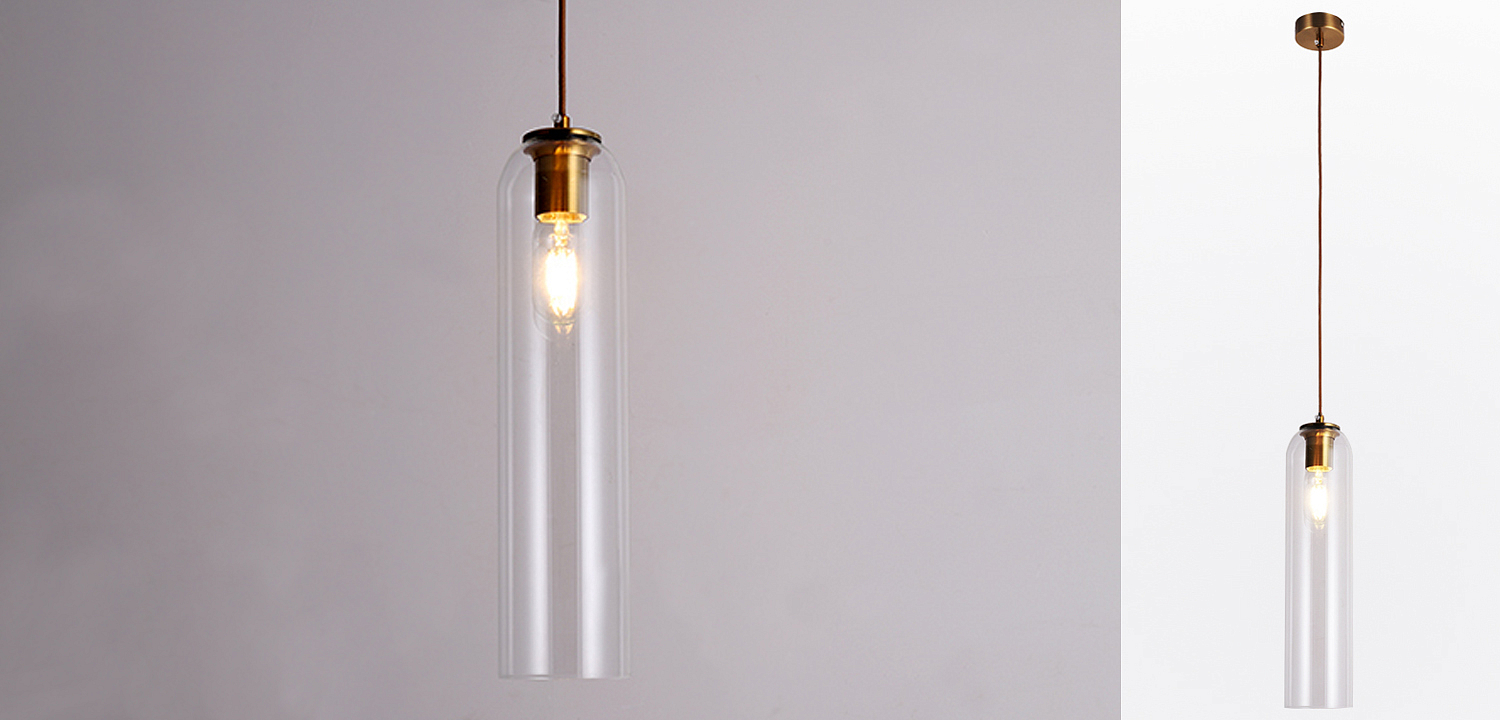 Подвесной светильник Float Pendant Drunken Clear glass Подвесной светильник Float Pendant Drunken Clear glass - Loft-Concept в Липецке
