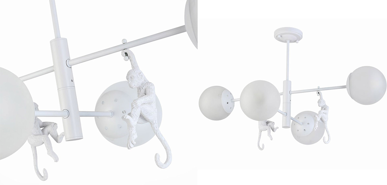 Потолочная люстра Hanging Monkey 4 lamp Потолочная люстра Hanging Monkey 4 lamp - Loft-Concept в Липецке