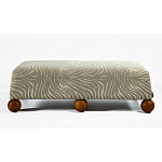 Банкетка Wakonda Gray Zebra с деревянными шариками  варинант исполнения - 2 | Loft Concept в Липецке