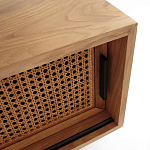 ТВ-тумба из дуба и плетеного ротанга Wicker Chasey TV Stand варинант исполнения - 3 | Loft Concept в Липецке