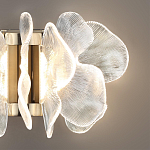 Бра с крупными прозрачными лепестками с рельефной поверхностью Ethereal Bloom варинант исполнения - 5 | Loft Concept в Липецке