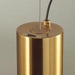 Подвесной светильник с цилиндрическим плафоном из алебастра PEARLS Suspension варинант исполнения - 5 | Loft Concept в Липецке