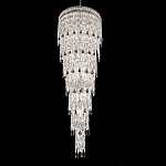 Люстра многоярусная каскадная с хрустальными подвесками Roul Crystal Light варинант исполнения - 1 | Loft Concept в Липецке