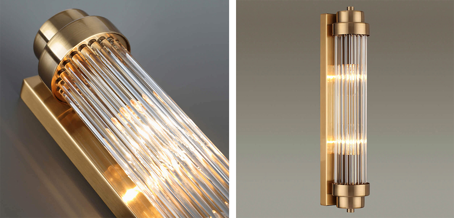 Бра Dirck Glass TUBE Sconce Bronze Бра Dirck Glass TUBE Sconce Bronze - Loft-Concept в Липецке