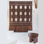 Панно Макраме коричневый цвет  варинант исполнения - 4 | Loft Concept в Липецке