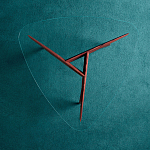 Дизайнерский кофейный стол со стеклянной столешницей Gio Ponti D.552.2 Coffee Table варинант исполнения - 3 | Loft Concept в Липецке