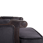 Диван двухместный George Grand Seating black velour варинант исполнения - 4 | Loft Concept в Липецке