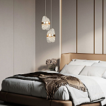 Подвесной светильник из хрусталя Fleuretta Crystal Gold Hanging Lamp варинант исполнения - 3 | Loft Concept в Липецке