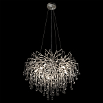 Люстра подвесная с прозрачными стеклянными подвесками в форме капель Диаметр 60 см Droplet Chandelier варинант исполнения - 13 | Loft Concept в Липецке