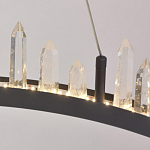Люстра с двумя кольцами черного цвета с хрустальными элементами QUARTZ CRYSTAL варинант исполнения - 9 | Loft Concept в Липецке