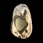 Бра овальное из стекла с золотым элементом Flow Texture  варинант исполнения - 5 | Loft Concept в Липецке