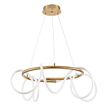 Люстра подвесная кольцевая и изогнутыми светодиодными трубками Luke Lampco Tracer Lamp варинант исполнения - 1 | Loft Concept в Липецке