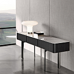 Консоль чёрная с 3-мя выдвижными ящиками Lou варинант исполнения - 2 | Loft Concept в Липецке