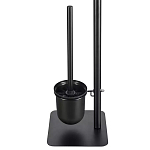 Держатель для туалетной бумаги с подвесным ершиком Black Bathroom Accessory варинант исполнения - 4 | Loft Concept в Липецке